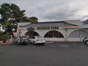 Outside at Pancho's Vegan Cantina in Las Vegas