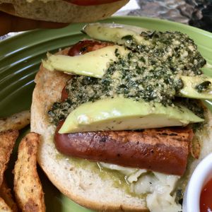 Burger inside at Natural Spice in Panama City