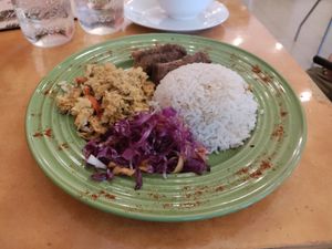 Beautiful plate of the day at Natural Spice in Panama City