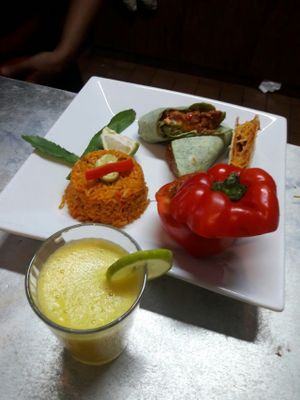 Vegan Burrito at Natural Spice in Panama City