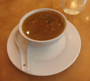 Sopa del día (soup of the day) at Natural Spice in Panama City