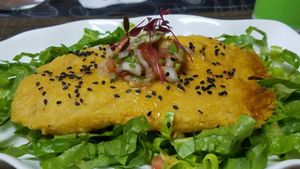 yellow corn tamale at Natural Spice in Panama City