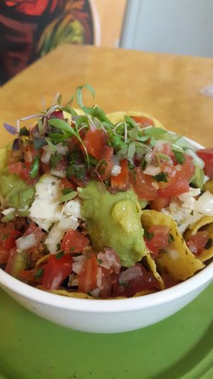 Awesome nachos at Natural Spice in Panama City