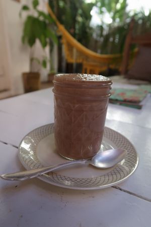 Hot and spicy chocolate at Cafe Bizarro in Itacare