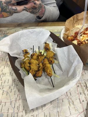 Satay skewers  at Super Singh's in West London