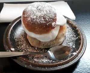 Swedish traditional ";fika"; in February at Ladan in Malmo