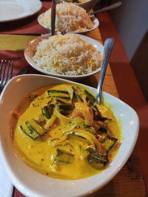 Sunny's spice chef's special curry at Sunny Spice in Fowey