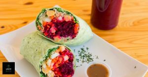Veggie Wrap at Juice Me Too in Austell