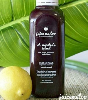 St.Maartens Island Cold pressed juice at Juice Me Too in Austell