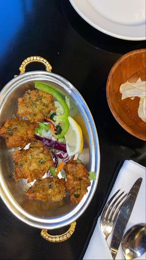 keerai bhajji  at Dakhin in Glasgow