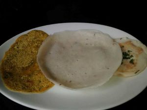 Thosai thattu (selection of breads) at Dakhin in Glasgow