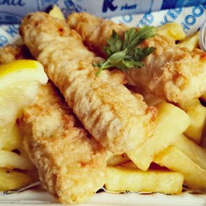 tofu fish and chips at Hooked in Glasgow