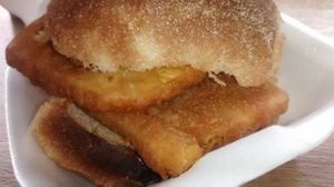 Roll and fritter at Hooked in Glasgow