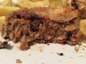 vegan haggis at Hooked in Glasgow