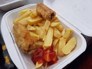 sausage supper at Hooked in Glasgow