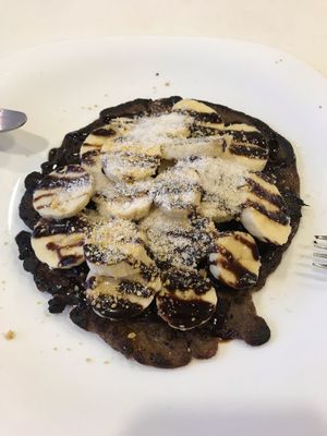 Vegan pancake at 1o9 Cafe in Udaipur