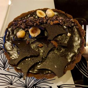 Indulgent Chocolate Tart! at 1o9 Cafe in Udaipur