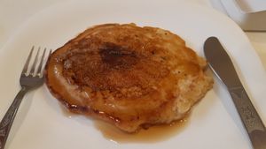 Délicieux pancake au sirop d'érable at 1o9 Cafe in Udaipur