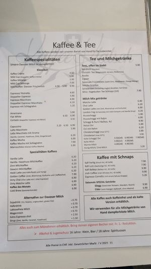  at KaffeeKlatsch in Davos Platz