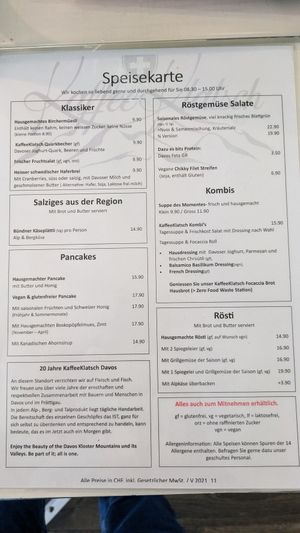  at KaffeeKlatsch in Davos Platz