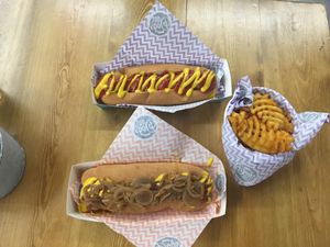 vegan hot dog at Not Dogs in Birmingham