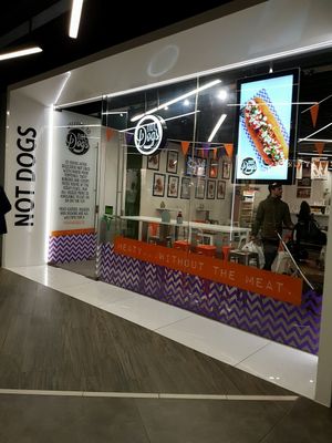 Outside Not Dogs at Not Dogs in Birmingham