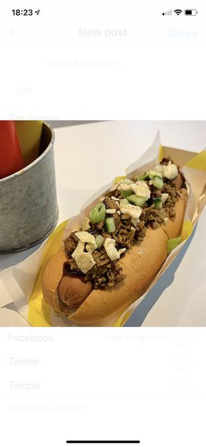 “What the duck” dog at Not Dogs in Birmingham