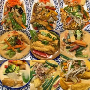 Vegetarian food menu at Pattaya Thai Restaurant  at Pattaya Thai in Hamilton