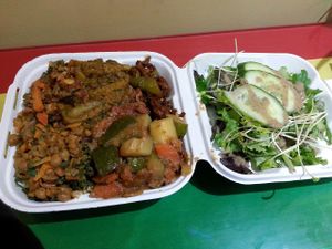 So much delicious food! at Ital Vital in Toronto