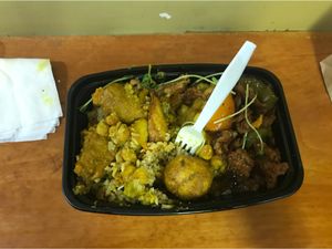 Filling $10 box at Ital Vital in Toronto