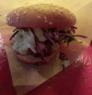 Falafel burger  at Burger Box in Tallinn