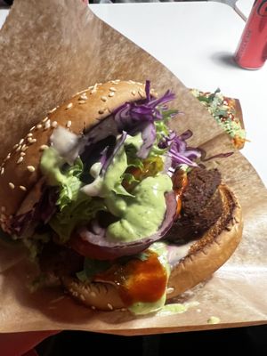 Falafel burger  at Burger Box in Tallinn