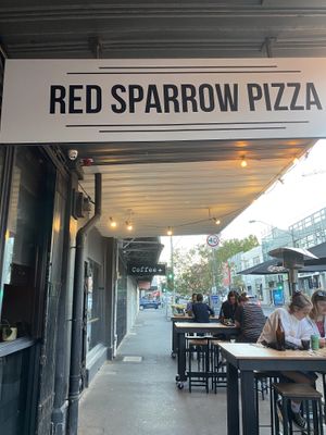 Best vegan pizza at Red Sparrow Pizza in Collingwood