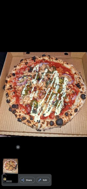 BBQ chicken at Red Sparrow Pizza in Collingwood