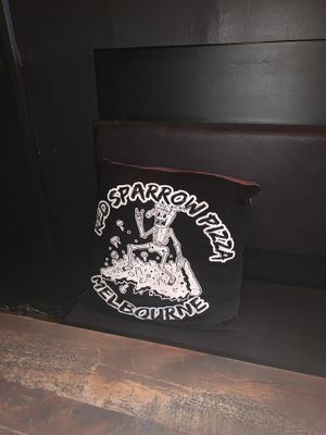 They even have their own cushions!!! at Red Sparrow Pizza in Collingwood