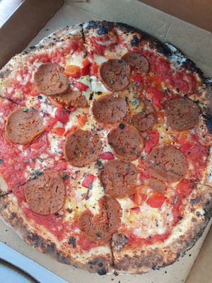 Pepperoni Pizza at Red Sparrow Pizza in Collingwood