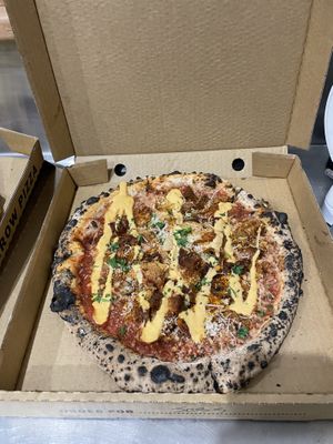 BBQ Chick’n  at Red Sparrow Pizza in Collingwood