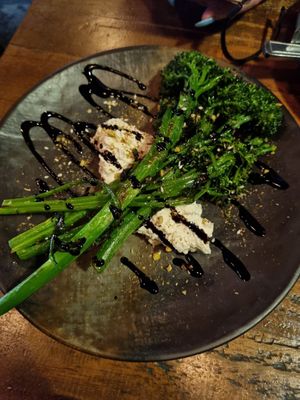 Oven roasted broccolini $15 at Red Sparrow Pizza in Collingwood