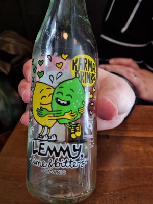 Great drinks also, had lemon lime bitters and gingerbeer! Yum at Red Sparrow Pizza in Collingwood