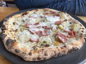 Bianca pizza  at Red Sparrow Pizza in Collingwood