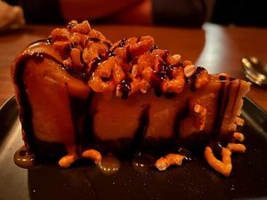 Salted caramel pretzel cheesecake   at Red Sparrow Pizza in Collingwood