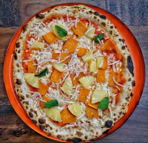 Ham and pineapple special pizza at Red Sparrow Pizza in Collingwood