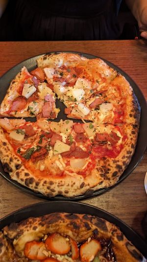 Hawaiian pizza $25.00 at Red Sparrow Pizza in Collingwood