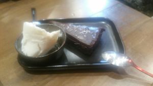 Wizard pie with ice cream  at Red Sparrow Pizza in Collingwood