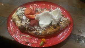 Dessert pizza at Red Sparrow Pizza in Collingwood