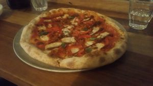 delicious pizza at Red Sparrow Pizza in Collingwood