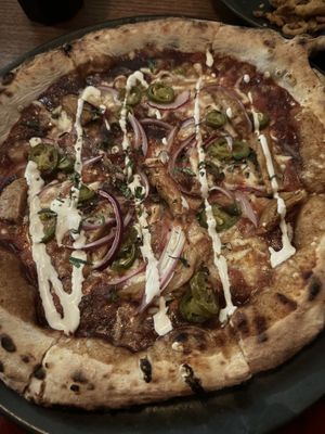 Bbq chick’n   at Red Sparrow Pizza in Collingwood