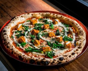 Buffalo Tofu pizza  at Red Sparrow Pizza in Collingwood