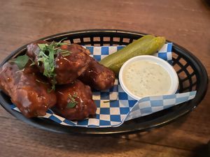 BBQ wings    at Red Sparrow Pizza in Collingwood