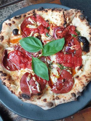 Queen bee $29.00: one of my go to's at Red Sparrow Pizza in Collingwood